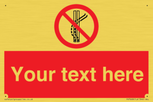 Custom prohibition Do not leave the tow track